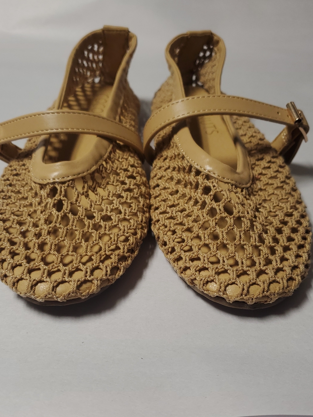 Coconuts By Matisse Nolita Fishnet Mary Jane Ballet Flat in Tan Size 8 - Picture 5 of 11